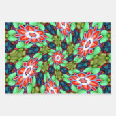 Farbige Seifenmuster Blume Geschenkpapier Set (Vorderseite)