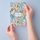 Farbige Seifenwrap aus Blumen - Flyer Papier (Handgriff)