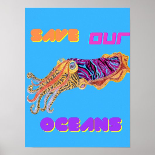 Farbige Sepien Poster (Vorne)