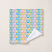 Farbige Sequenzen Badhandtuch Set (Waschlappen)