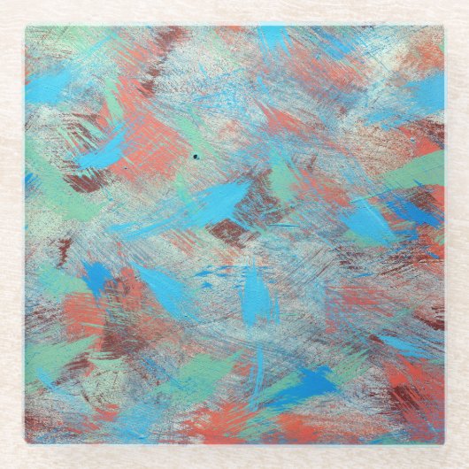 Farbige Serien: abstrakte Hintergrundtextur. Glasuntersetzer (Vorderseite)