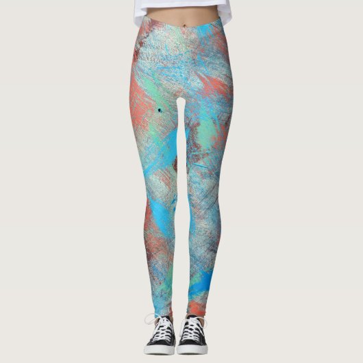 Farbige Serien: abstrakte Hintergrundtextur. Leggings (Vorderseite)