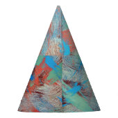 Farbige Serien: abstrakte Hintergrundtextur. Partyhütchen (Rückseite)