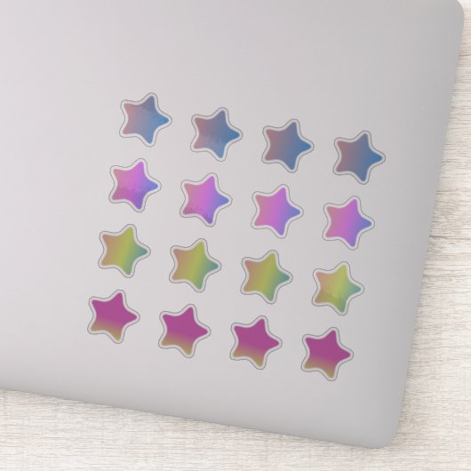 Farbige Set-Aufkleber Aufkleber (Detail)