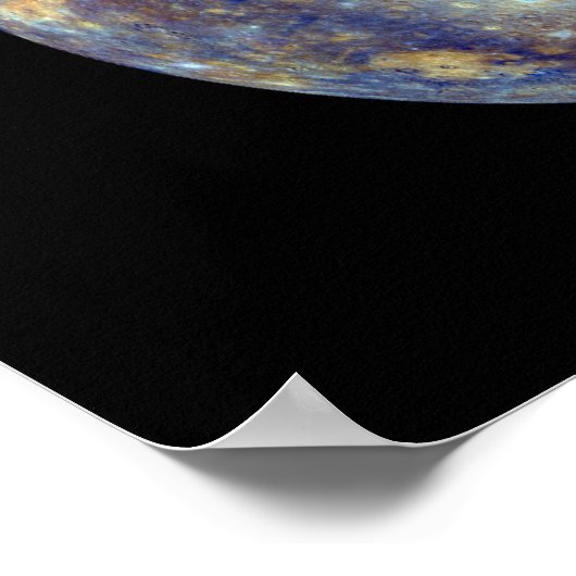 Farbige Sicht auf Quecksilber Poster (Ecke)