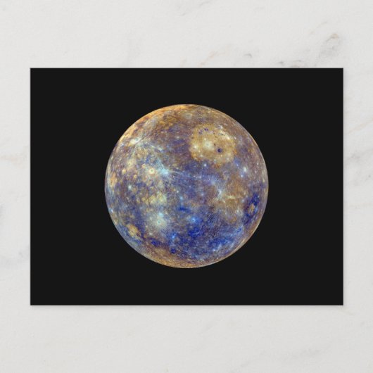 Farbige Sicht auf Quecksilber Postkarte (Vorderseite)