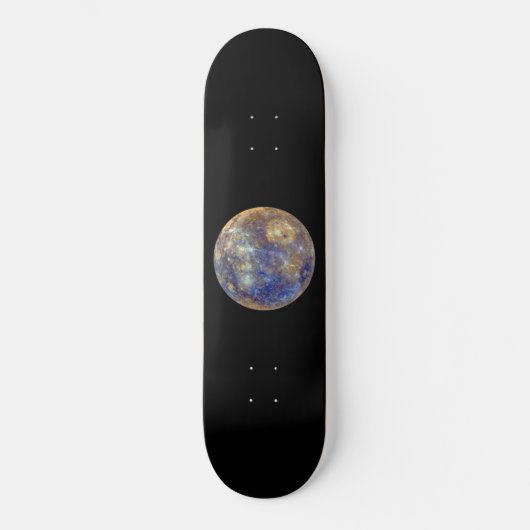 Farbige Sicht auf Quecksilber Skateboard (Vorderseite)