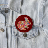 Farbige Silhouette Ostersonne Button (Beispiel)