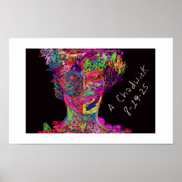 Farbige Silhouette Poster drucken