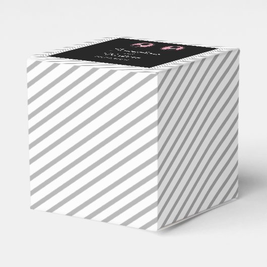 Farbige Silhouetten Gay Gastgeschenk Hochzeit Box Geschenkschachtel (Vorderseite)