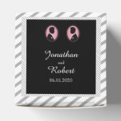 Farbige Silhouetten Gay Gastgeschenk Hochzeit Box Geschenkschachtel (Oben)