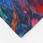 Farbige Silhouetten tanzen Fleecedecke (Ecke)