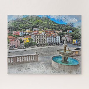 Farbige Sintra-- Das wahre Portugal Puzzle