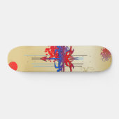 Farbige Skateboard von Tattoo (Horizontal)