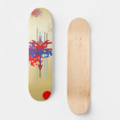 Farbige Skateboard von Tattoo (Vorderseite)