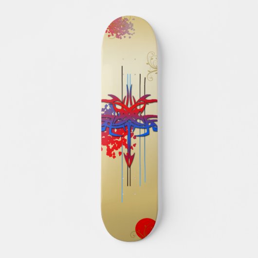 Farbige Skateboard von Tattoo (Vorne)