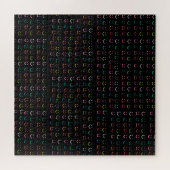 Farbige Smileys Puzzle (Horizontal)