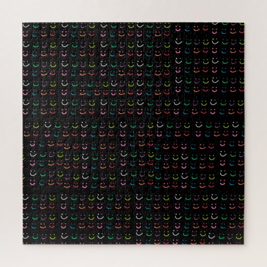 Farbige Smileys Puzzle (Vertikal)