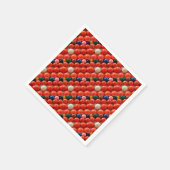 Farbige Snookerbälle, Serviette (Ecke)
