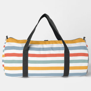 Farbige Sommer-Surf-Ästhetik Horizontale Linien Bo Duffle Bag