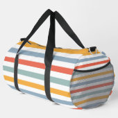 Farbige Sommer-Surf-Ästhetik Horizontale Linien Bo Duffle Bag (Rechte Ecke)