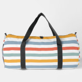 Farbige Sommer-Surf-Ästhetik Horizontale Linien Bo Duffle Bag (Rückseite)