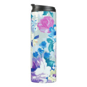 Farbige Sommerfarben Blume Thermosbecher (Nach rechts gedreht)