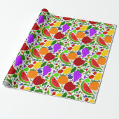 Farbige Sommerfrüchte Geschenkpapier (Ungerollt)