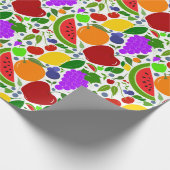 Farbige Sommerfrüchte Geschenkpapier (Ecke)