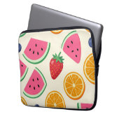 Farbige Sommerfrüchte Wassermelone Orange Laptopschutzhülle (Vorderseite Links)