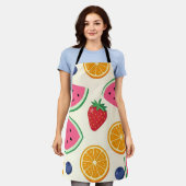 Farbige Sommerfrüchte Wassermelone Orange Schürze (Getragen)