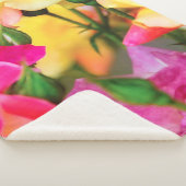 Farbige Sommerrosen Sherpadecke (3/4)