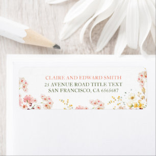 Farbige Sommerwildblumen süß