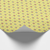 Farbige Sonne und Sterne Design Geschenkpapier (Ecke)