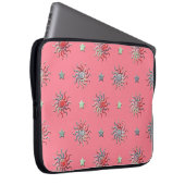 Farbige Sonne und Sterne Design Laptopschutzhülle (Vorne Rechts)
