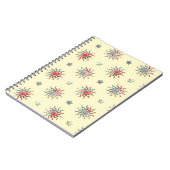 Farbige Sonne und Sterne Design Notizblock (Linke Seite)