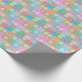 Farbige Sonne und Sternmuster Geschenkpapier (Ecke)