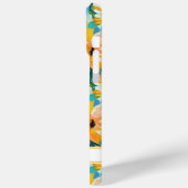 Farbige Sonnenblumen-Malerei monogrammiert Case-Mate iPhone Hülle (Rückseite / Links)