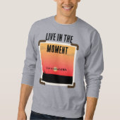 Farbige Sonnenuntergänge mit modernem Text Sweatshirt (Vorderseite)