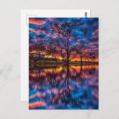 Farbige Sonnenuntergänge Postkarte (Vorne/Hinten)