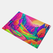 Farbige Sonnenuntergangsansicht Fußmatte (Schrägansicht)