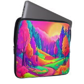 Farbige Sonnenuntergangsansicht Laptopschutzhülle (Vorne Rechts)