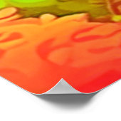 Farbige Sonnenuntergangsansicht Poster (Ecke)