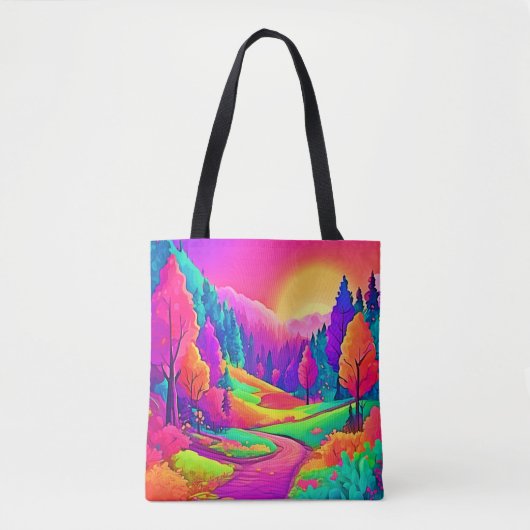 Farbige Sonnenuntergangsansicht Tasche (Vorderseite)