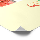 Farbige Sorbet Queensland Australien Reiseausdruck Poster (Ecke)