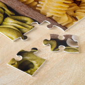 Farbige Sorten von Pasta Food Puzzle (Seite)