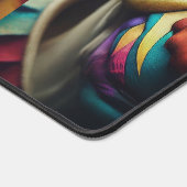 Farbige Soul-Maske Schreibtischunterlage (Ecke)