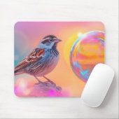 Farbige Sparrow und Regenbogenblase Mousepad (Mit Mouse)