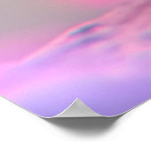 Farbige Sparrow und Regenbogenblase Poster (Ecke)