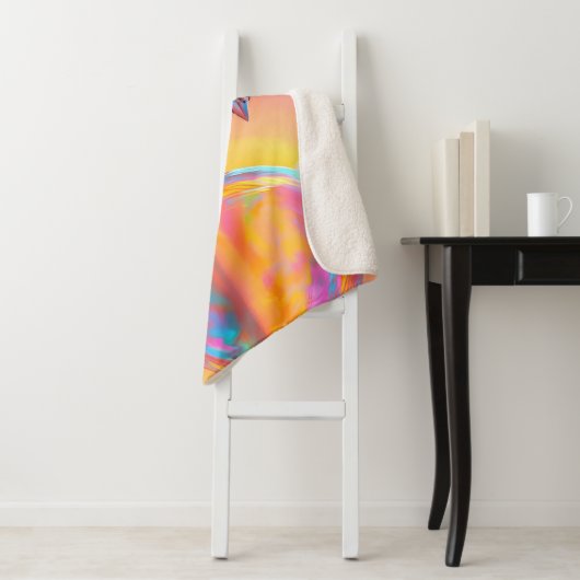 Farbige Sparrow und Regenbogenblase Sherpadecke (Beispiel)